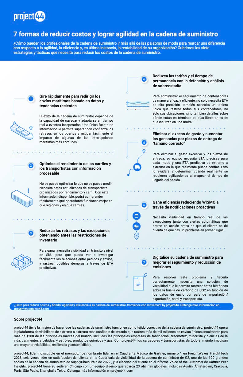7 formas de reducir costos y lograr agilidad en la cadena de suministro