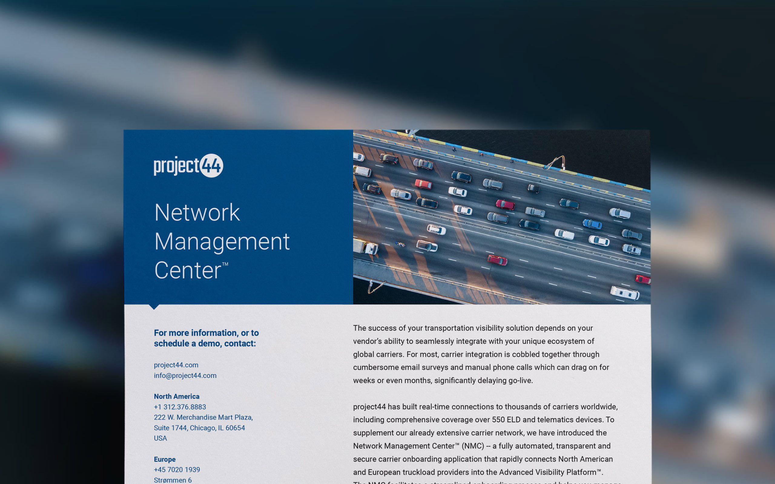 project44 Network Management Center | project44