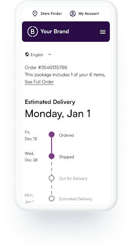 Phone with package tracking