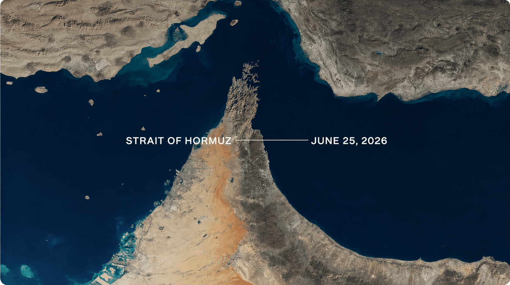 Starit of hormuz satellite image with the published date of the report