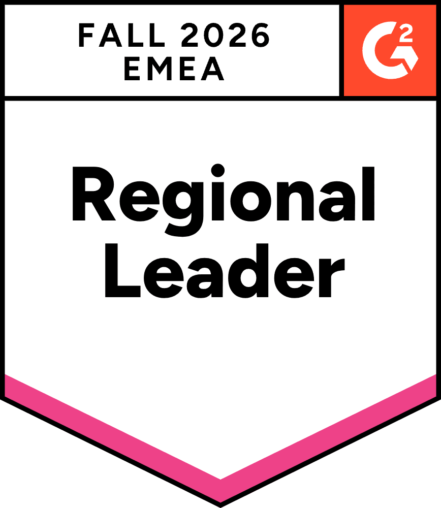 G2 Badge - Fall 2026 EMEA Regional Leader