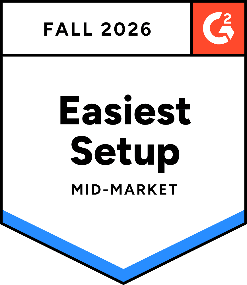 G2 Badge - Fall 2026 Easiest to Use - Mid-Market
