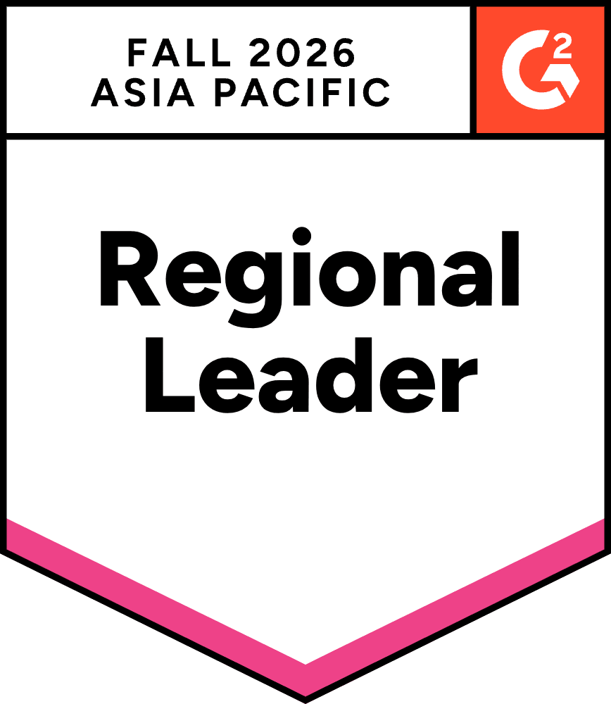 G2 Badge - Fall 2026 Asia Pacific Regional Leader